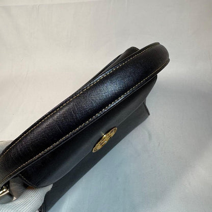 Valentino Garavani Hand Bag Tote Purse 2way Logo Leather Black Authentic