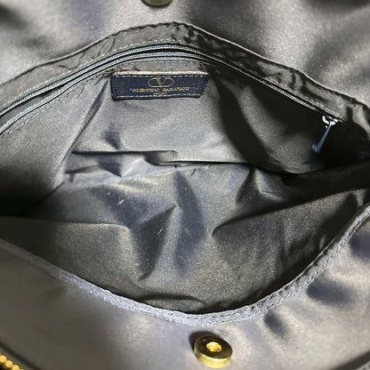 Valentino Garavani sport Hand Bag Tote Purse 2way Logo Navy Authentic