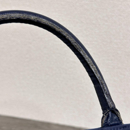 Valentino Garavani sport Hand Bag Tote Purse 2way Logo Navy Authentic