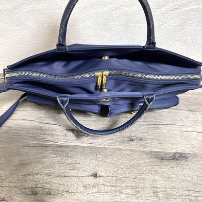 Valentino Garavani sport Hand Bag Tote Purse 2way Logo Navy Authentic