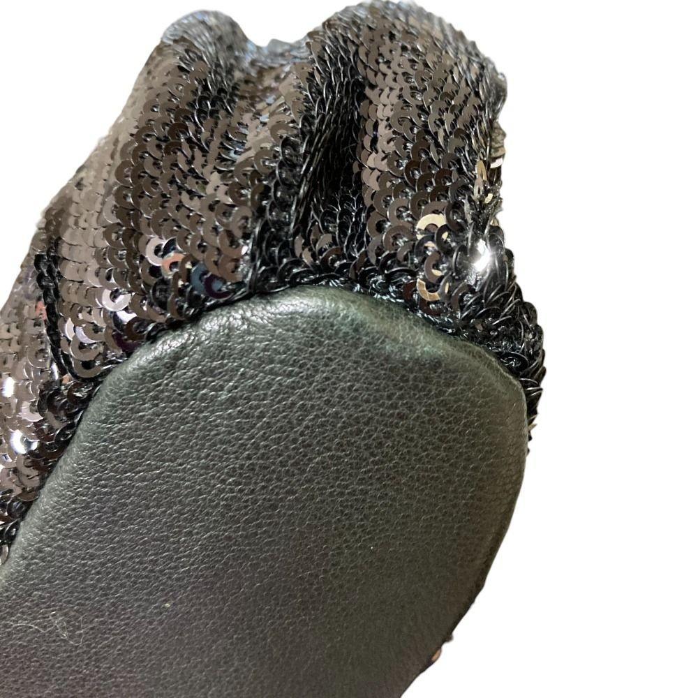 Red Valentino Shoulder Bag Purse Ribbon Chain Black Authentic