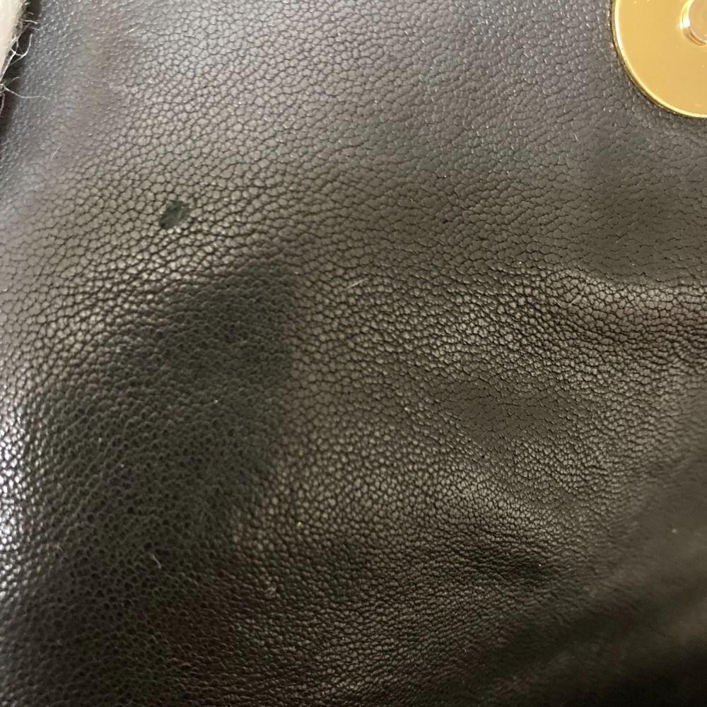 Red Valentino Shoulder Bag Purse Ribbon Chain Black Authentic