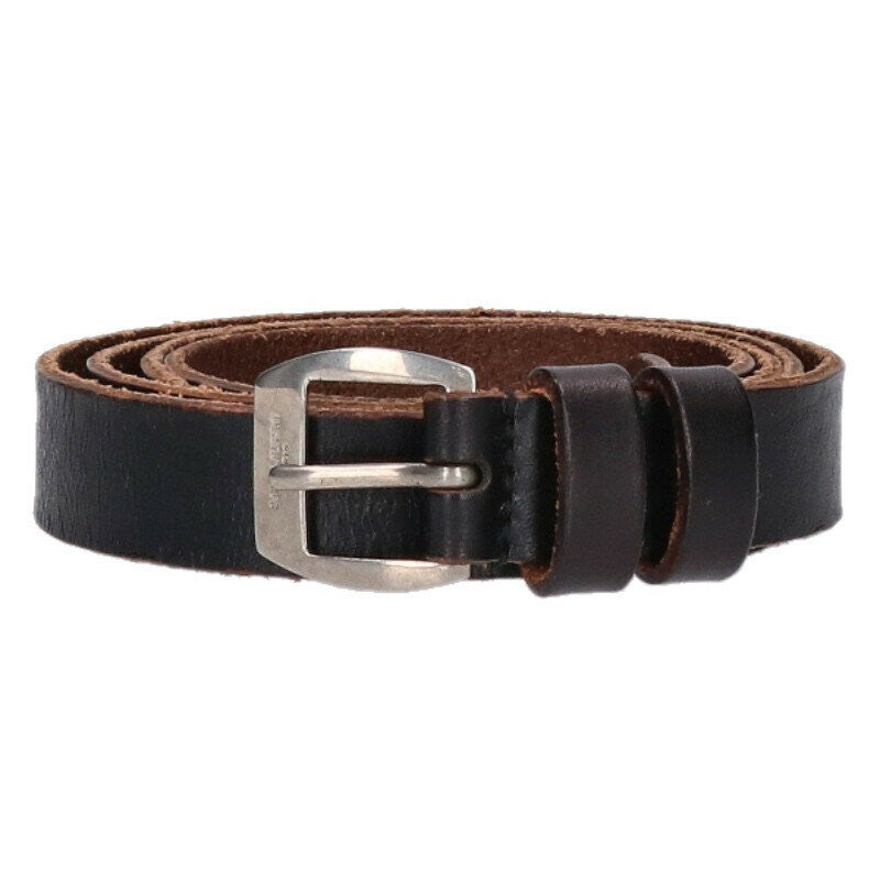 Saint Laurent Paris Men's Belt Leather Black Brown Authentic