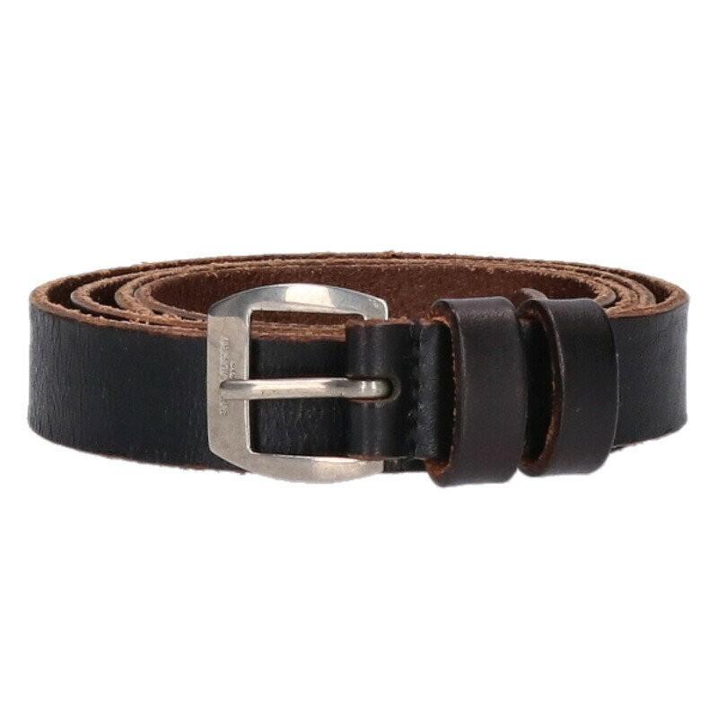 Saint Laurent Paris Men's Belt Leather Black Brown Authentic