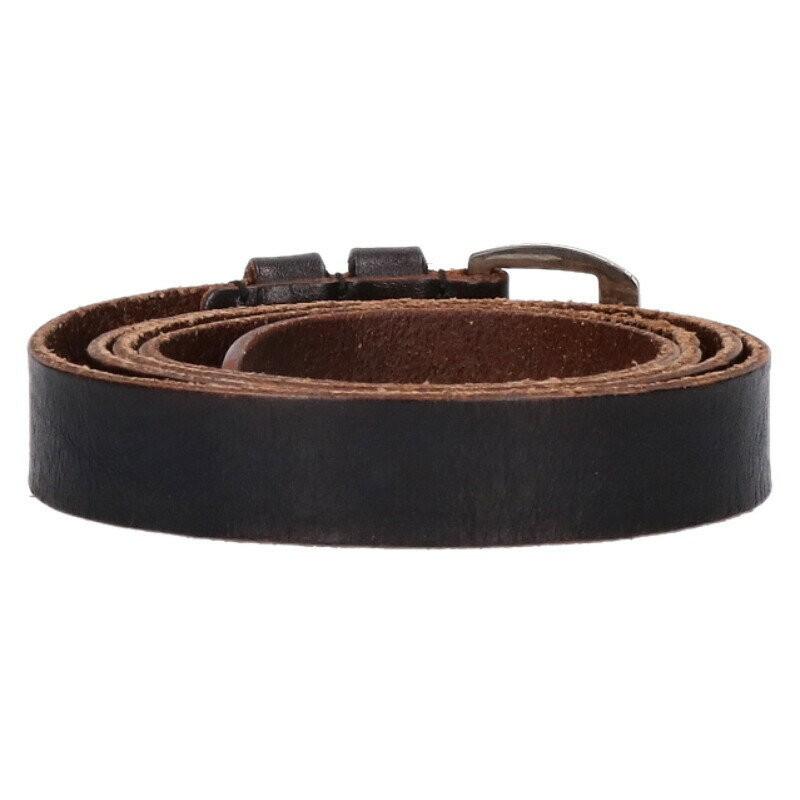 Saint Laurent Paris Men's Belt Leather Black Brown Authentic