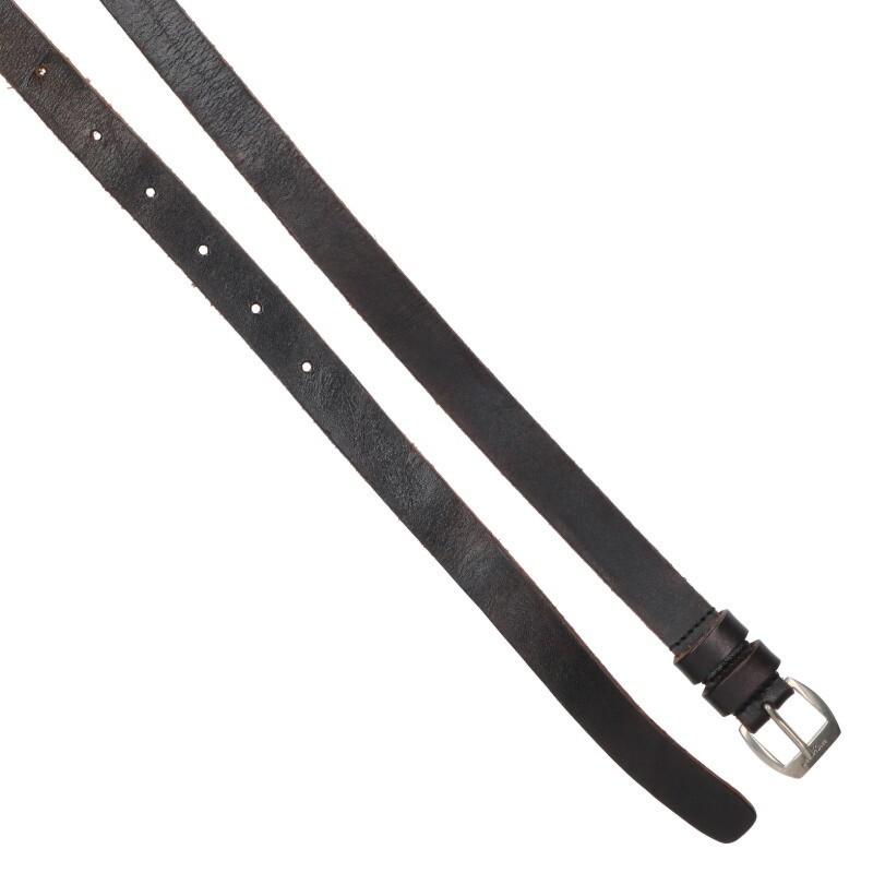 Saint Laurent Paris Men's Belt Leather Black Brown Authentic