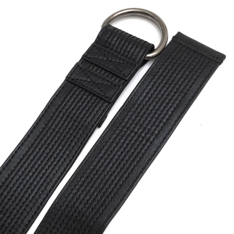 Saint Laurent Paris Hedi Slimane Men's Belt Leather Black Authentic