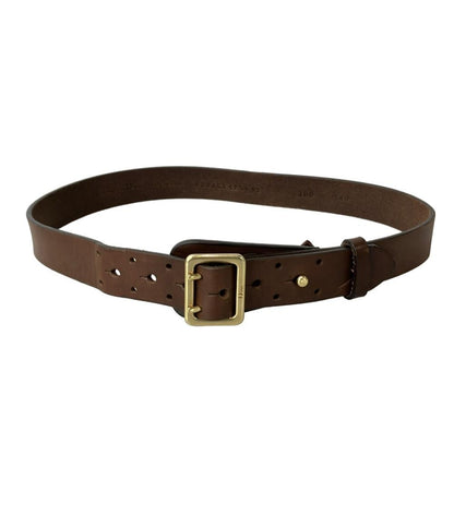 Christian Dior Men's Belt Brown Gold Authentic