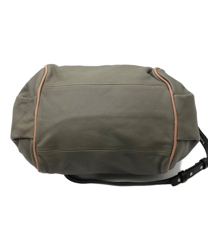 Chloe Hand Shoulder Bag Tote Purse 2way Ethel Gray Black Authentic