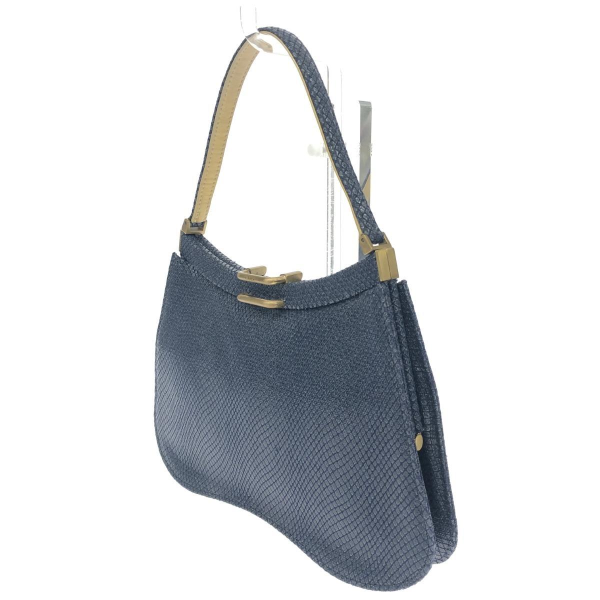 Chloe Hand Bag Tote Purse Leather Navy Authentic