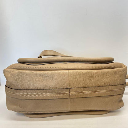 Chloe Hand Shoulder Bag Tote Purse 2way Paraty Leather Beige Authentic