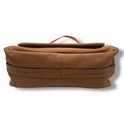 Chloe Hand Shoulder Bag Tote Purse 2way Paraty Leather Brown Authentic