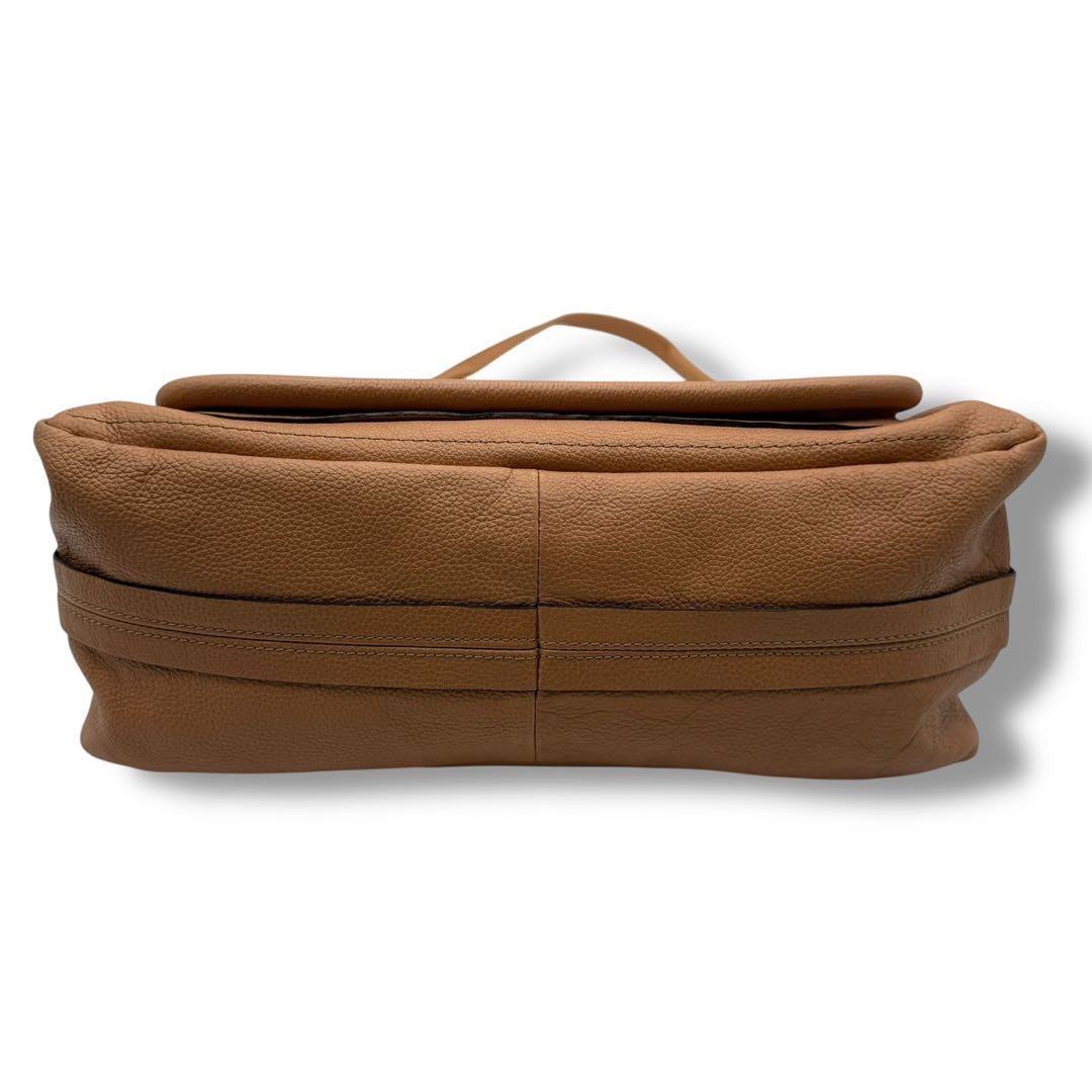 Chloe Hand Shoulder Bag Tote Purse 2way Paraty Leather Brown Authentic