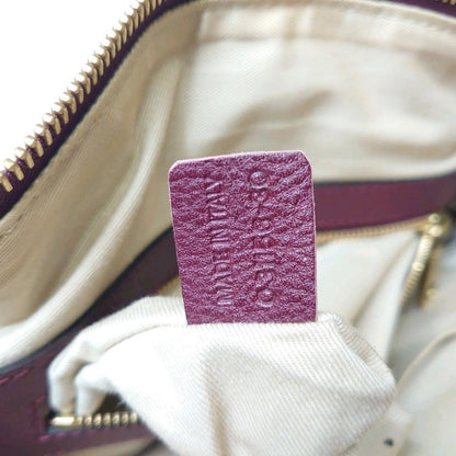 Chloe Hand Bag Tote Purse Leather Bordeaux Authentic