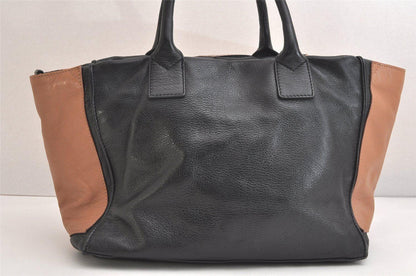 See By Chloe Hand Shoulder Bag Tote Purse 2way Leather Beige Authentic