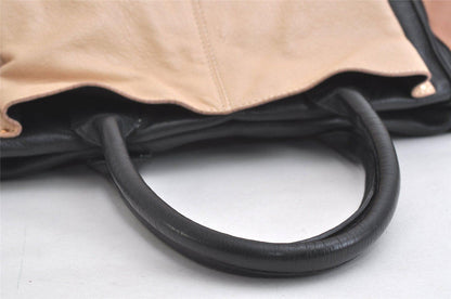 See By Chloe Hand Shoulder Bag Tote Purse 2way Leather Beige Authentic