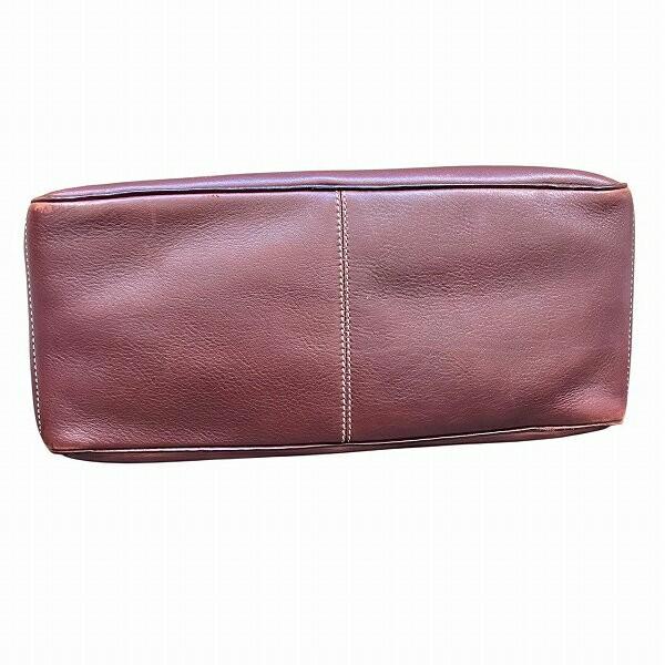 CELINE Hand Bag Tote Purse Boogie Leather Burgundy Authentic