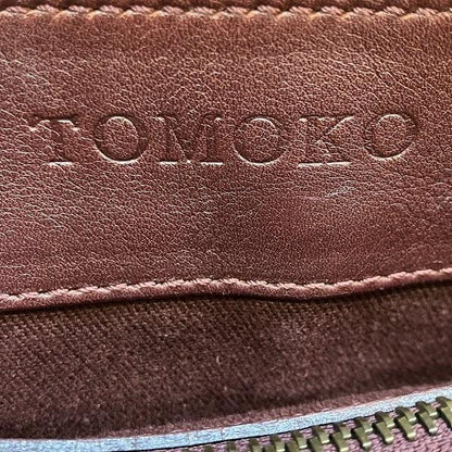 CELINE Hand Bag Tote Purse Boogie Leather Burgundy Authentic