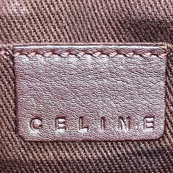 CELINE Hand Bag Tote Purse Boogie Leather Burgundy Authentic