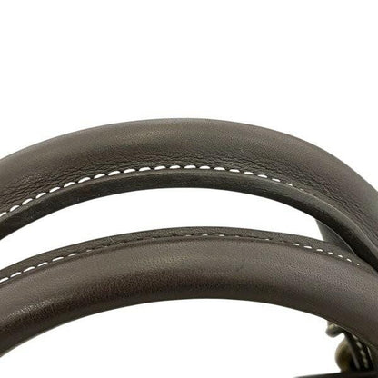 CELINE Hand Bag Tote Purse Boogie C Macadam Suede Leather Beige Brown Authentic