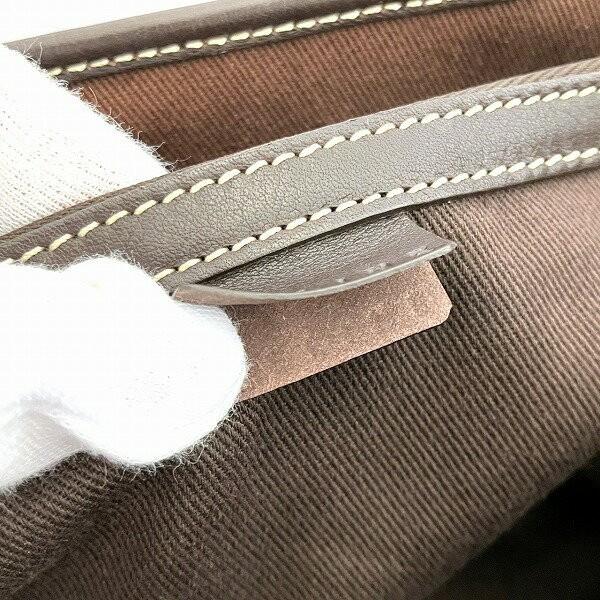 CELINE Hand Bag Tote Purse Boogie C Macadam Suede Leather Beige Brown Authentic