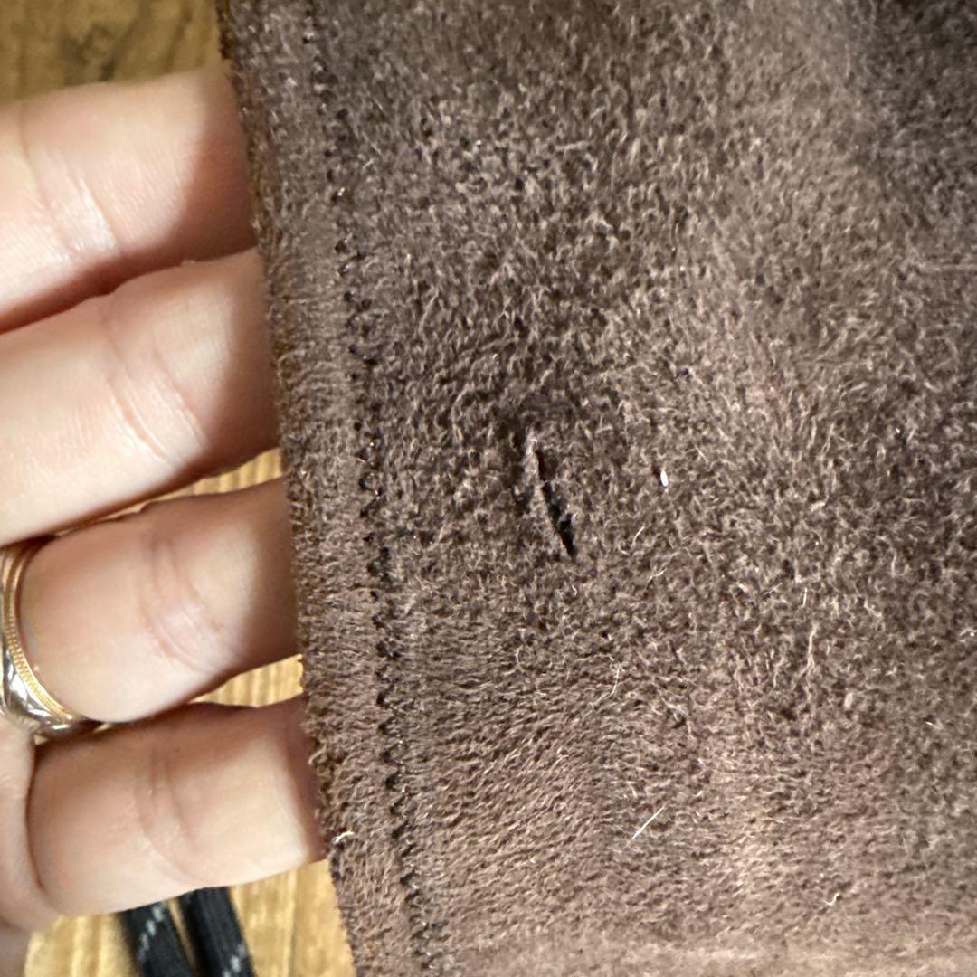 PRADA Long Boots Shoes EU 36.5 US 6.5 Suede Dark Brown Authentic