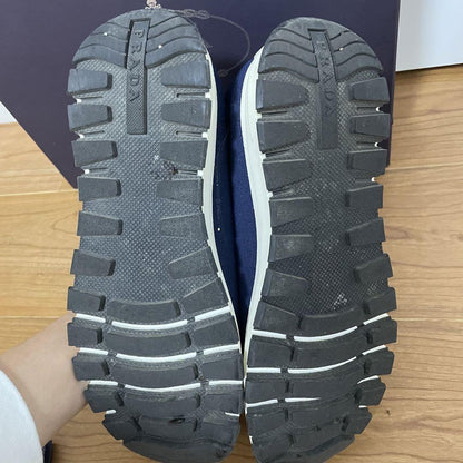 PRADA sock Boots Shoes EU 37 US 7 Navy Authentic