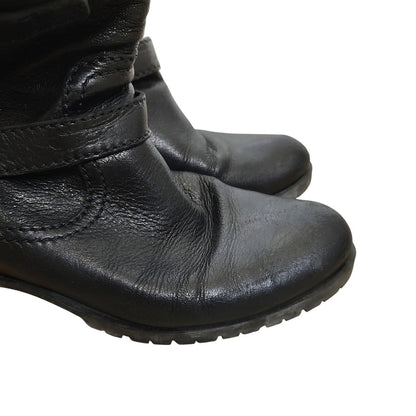 PRADA Double Belt Engineer Boots Shoes EU 38 US 8 Authentic