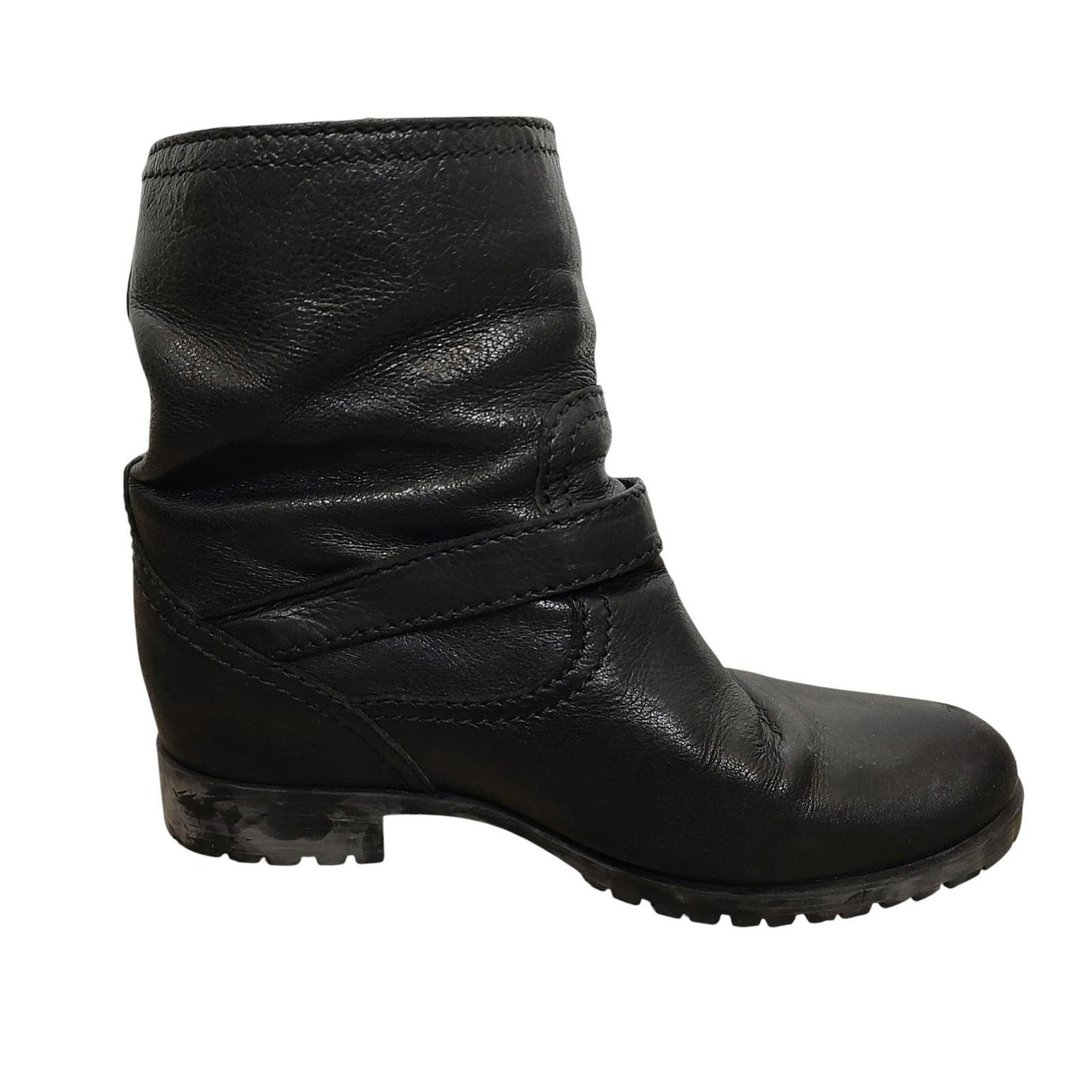 PRADA Double Belt Engineer Boots Shoes EU 38 US 8 Authentic