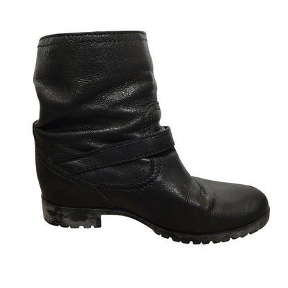 PRADA Double Belt Engineer Boots Shoes EU 38 US 8 Authentic