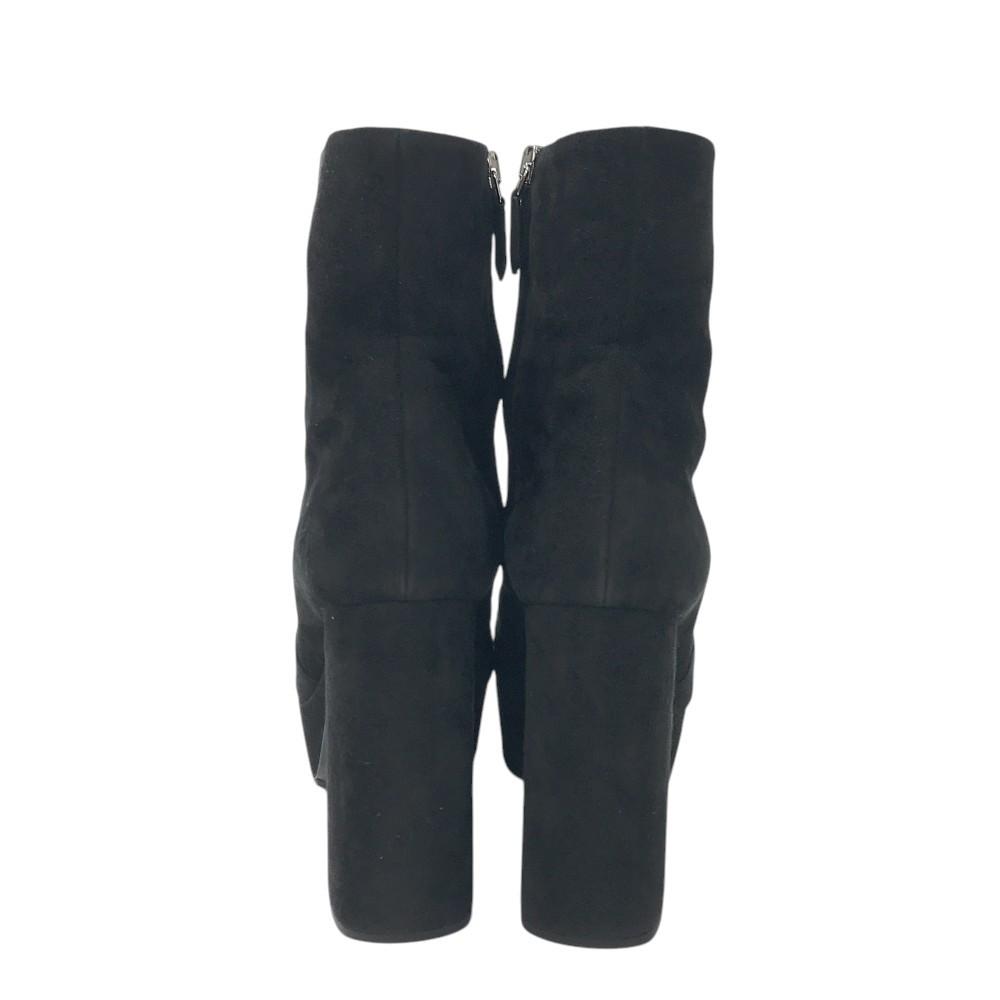 PRADA Short Boots Shoes EU 37.5 US 7.5 Suede Black Authentic