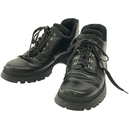 PRADA Short trekking Boots Shoes EU 36.5 US 6.5 Black Authentic