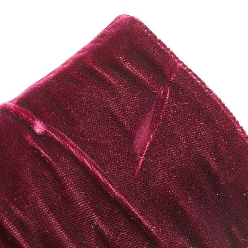 PRADA Short Boots Shoes EU 37 US 7 Velour Wine Red Bordeaux Authentic