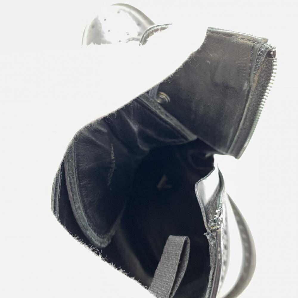 PRADA Zip-up Short Boots Shoes EU 36 US 6 Black Authentic