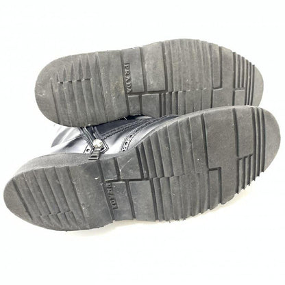 PRADA Zip-up Short Boots Shoes EU 36 US 6 Black Authentic