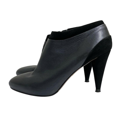 PRADA Short Boots Pumps Shoes EU 37 US 7 Black Authentic