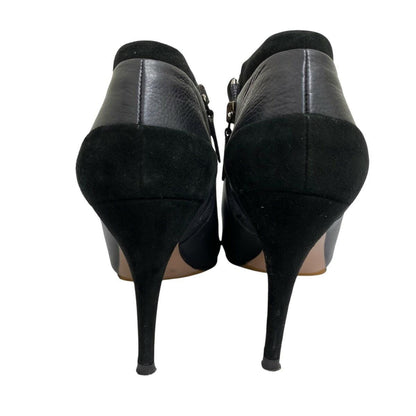 PRADA Short Boots Pumps Shoes EU 37 US 7 Black Authentic