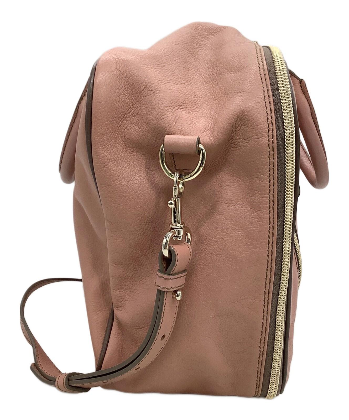 SEE BY CHLOE Hand Shoulder Bag Tote Purse 2way Pink Authentic