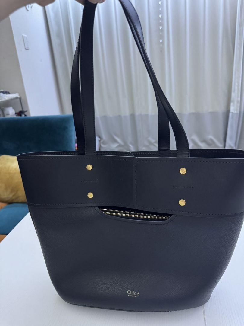 Chloe Hand Bag Tote Purse Black Authentic