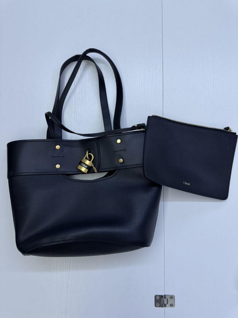 Chloe Hand Bag Tote Purse Black Authentic