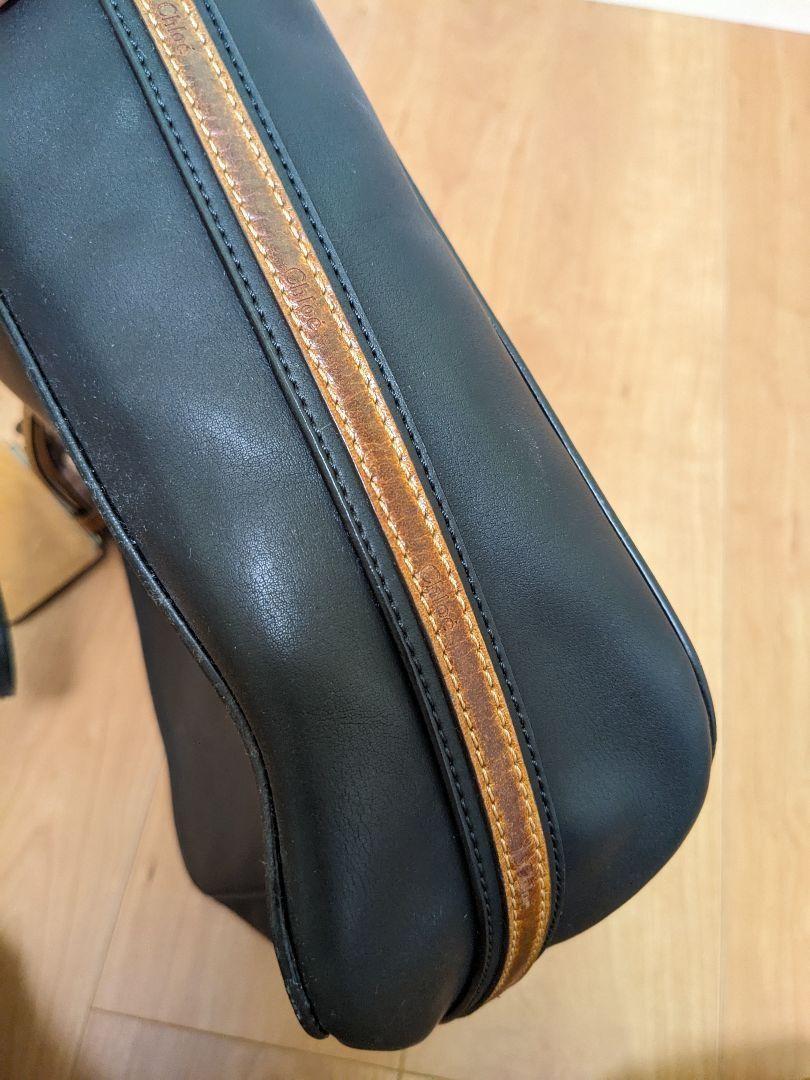 Chloe Hand Bag Tote Purse SAM Leather Black Authentic