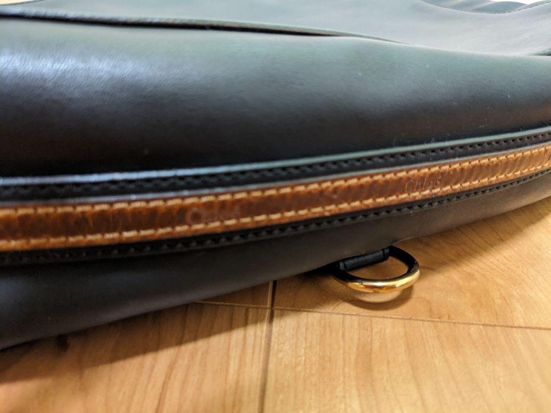 Chloe Hand Bag Tote Purse SAM Leather Black Authentic