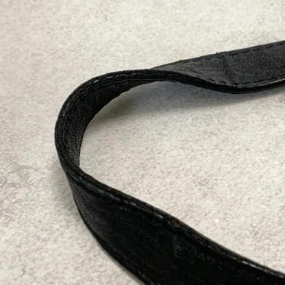 FENDI Bag FF Hand Tote Purse Leather Black Silver Women's Used Authentic