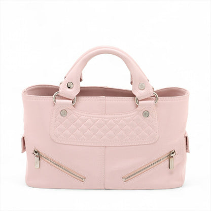 CELINE Hand Bag Tote Purse Boogie coated Leather Pink Authentic