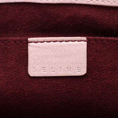 CELINE Hand Bag Tote Purse Boogie coated Leather Pink Authentic