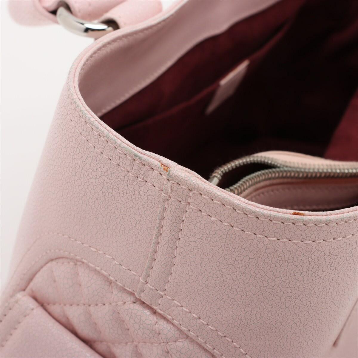 CELINE Hand Bag Tote Purse Boogie coated Leather Pink Authentic