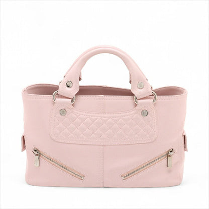 CELINE Hand Bag Tote Purse Boogie coated Leather Pink Authentic