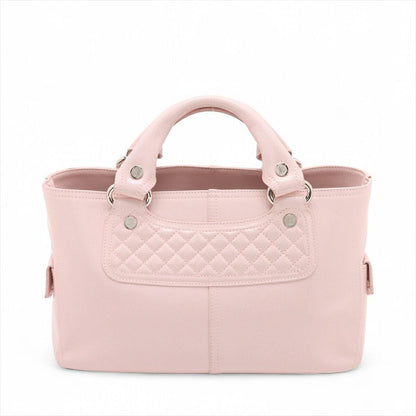 CELINE Hand Bag Tote Purse Boogie coated Leather Pink Authentic