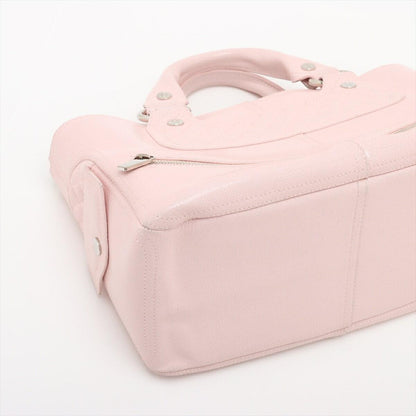 CELINE Hand Bag Tote Purse Boogie coated Leather Pink Authentic