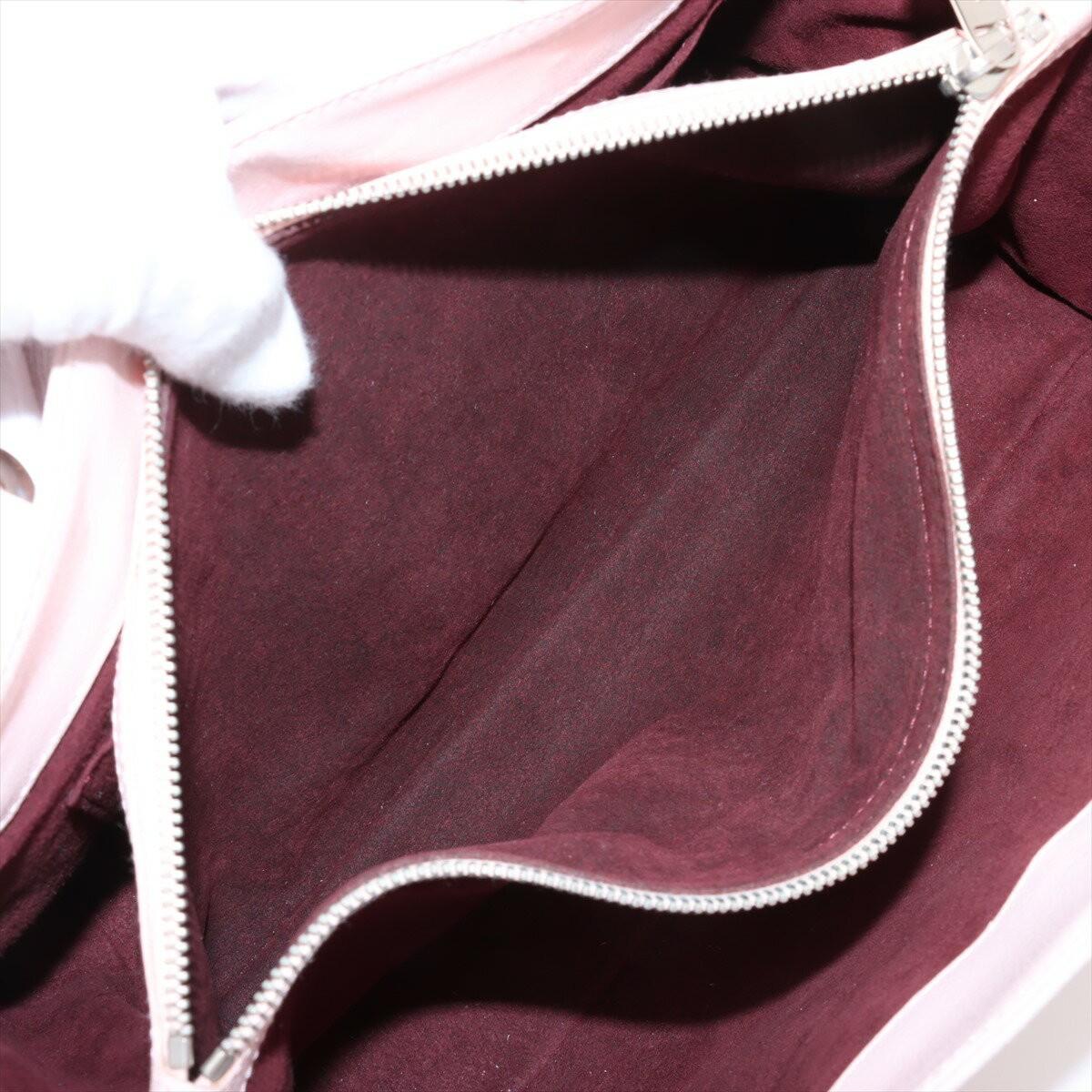 CELINE Hand Bag Tote Purse Boogie coated Leather Pink Authentic